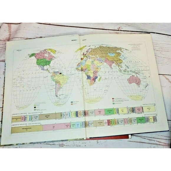 Vintage Time Life World Library Atlas of the World & Handbook of the Nations – H - Picture 10 of 12